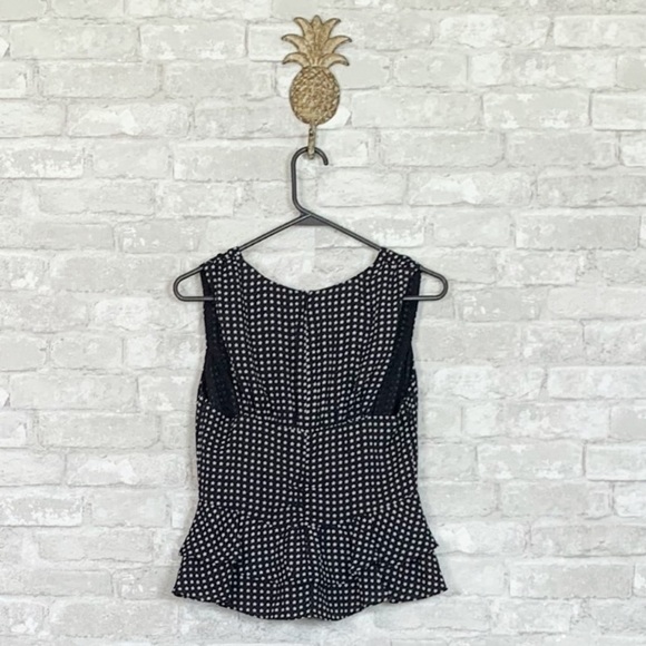 NWT J. Crew V-Neck Peplum Tank Top in Star Print - Picture 6 of 8